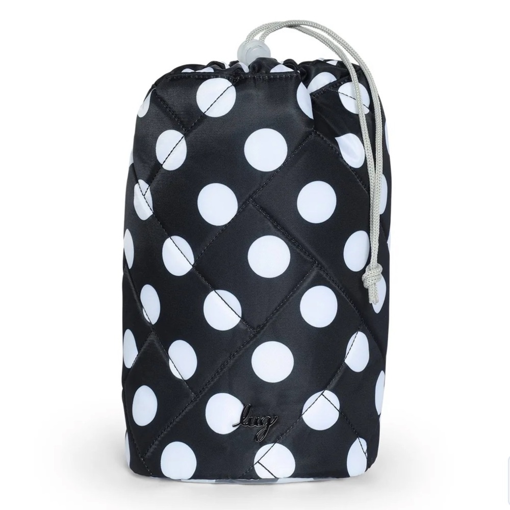 ⚫️⚪️ NWOT Lug Tumbler Storage Pouch in Black Large Dot ⚪️⚫️